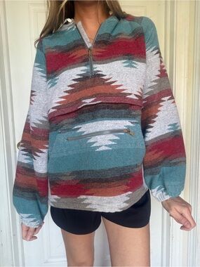 Main Strip Multicolor Southwestern Knit Pullover [NWOT]